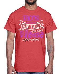 tacos for two please 1606#- tacos- Cotton Tee