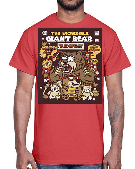 the incredible bear 271#- bears - animals- Cotton Tee