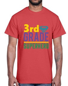 third Grade Superhero 976#- third grade- Cotton Tee