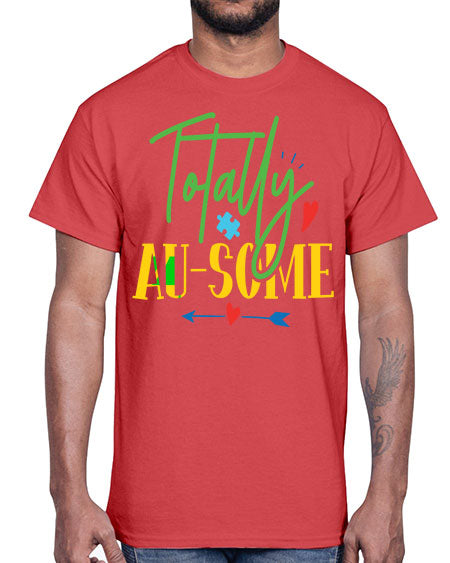 totally ausome Style 1#- autism- Cotton Tee