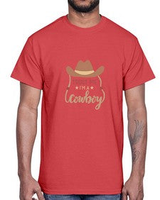 trust me im a cowboy 1191#- western- Cotton Tee