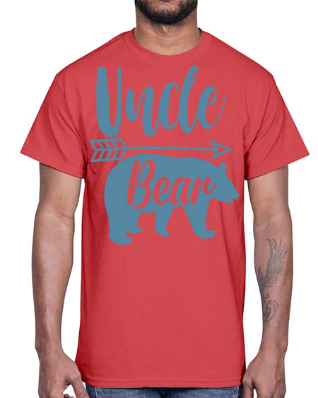 uncle bear 285#- bears - animals- Cotton Tee