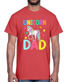 unicorn dad 454#- unicorn- Cotton Tee