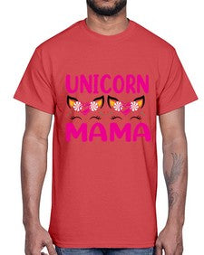 unicorn mama 473#- unicorn- Cotton Tee