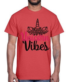 unicorn vibes 512#- unicorn- Cotton Tee