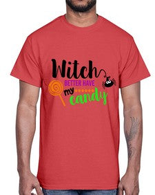 witchbetterhavecandy 12#- witch- Cotton Tee