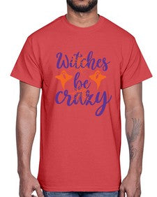witches be crazy 10#- witch- Cotton Tee