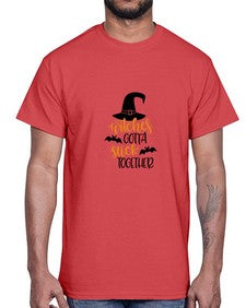 witches gotta stick together 5#- witch- Cotton Tee