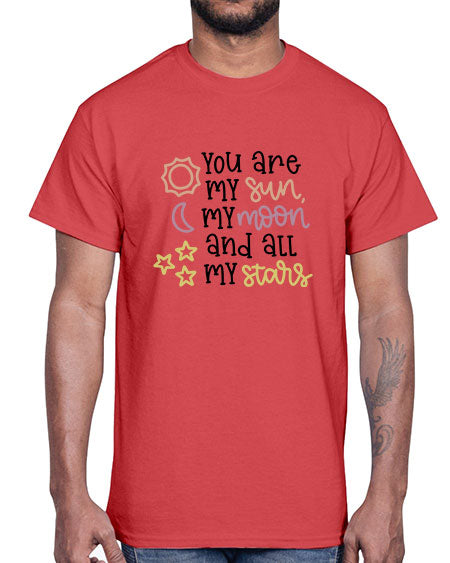 youaremysunmymoonandallmystars 1#- moon- Cotton Tee