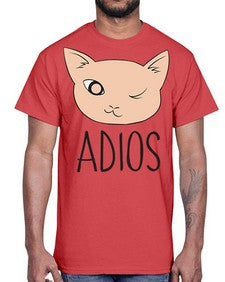 Adios- cats- Cotton Tee