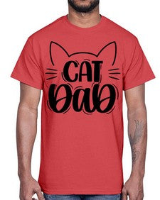 Cat Dad Style 81#- cats- Cotton Tee