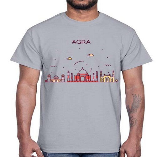 Agra 278#- cities- Cotton Tee