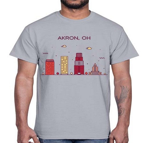 AkronOH 285#- cities- Cotton Tee