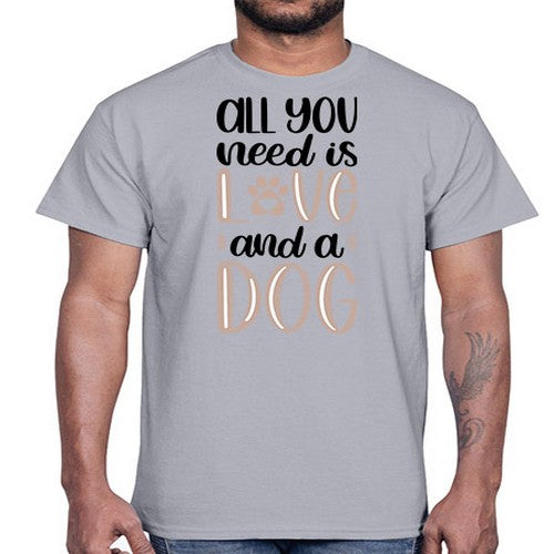 All You Need Is Love Style 36#- dogs- Cotton Tee