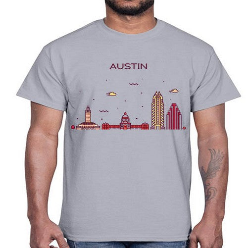 AustinTX 382#- cities- Cotton Tee