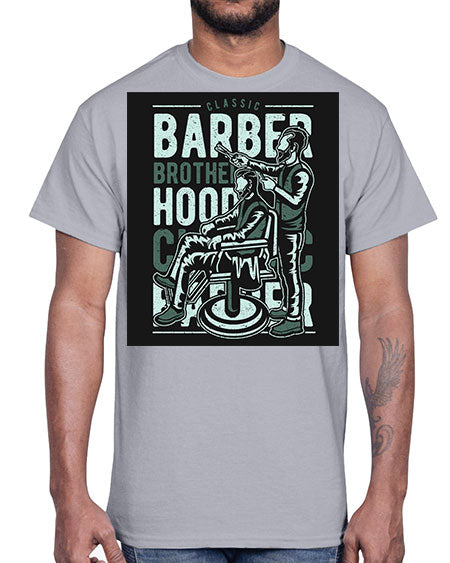 Barber Brotherhood587#- barber- Cotton Tee
