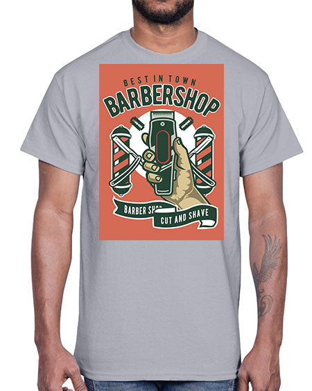 Barbershop590#- barber- Cotton Tee