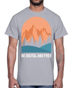 Be Digital and Free 27#- internet- Cotton Tee