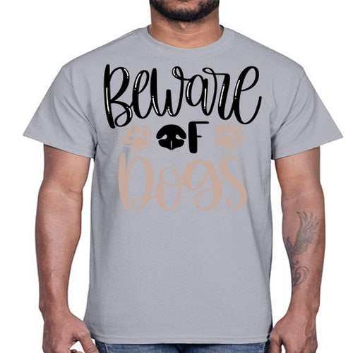 Beware Of Dogs Style 33#- dogs- Cotton Tee
