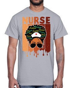 Black Nurse African Melanin Juneteenth 22#- black juneteenth- Cotton Tee