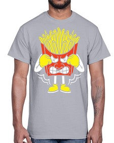 Boxing fries 24#- cartoon food- Cotton Tee