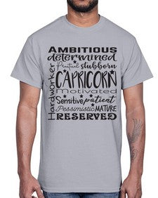 Capricorn 566#- capricorn- Cotton Tee