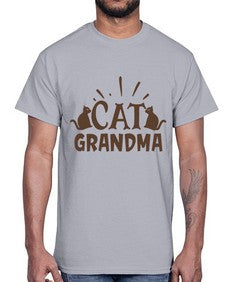 Cat Grandma Style 4#- cats- Cotton Tee
