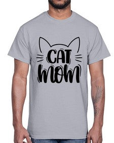 Cat Mom Style 85#- cats- Cotton Tee