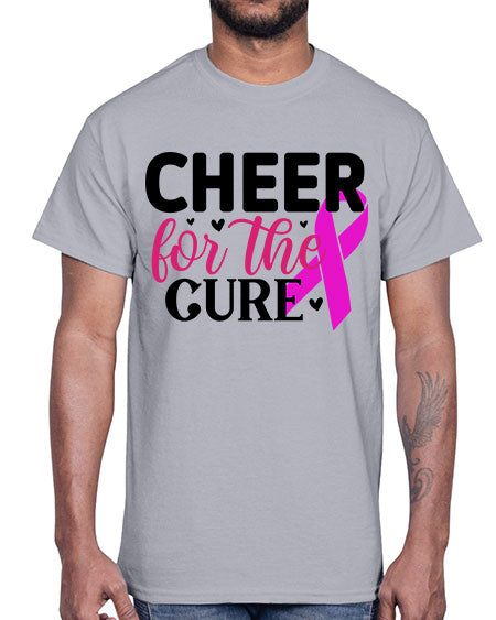 Cheer for the Cure 28#- breast cancer- Cotton Tee