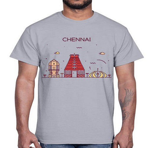 Chennai 566#- cities- Cotton Tee