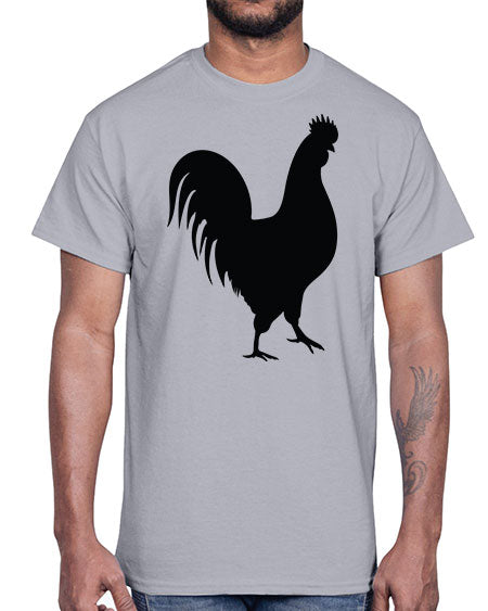 Chicken Silhouette 2#- chicken- Cotton Tee