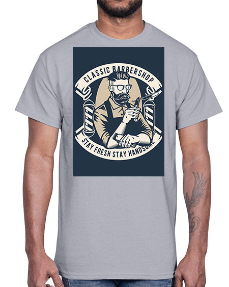 Classic Barber Shop657#- barber- Cotton Tee