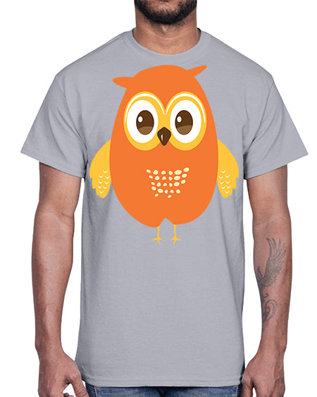 Cute Owl A TurtleRabbit 2#- owl- Cotton Tee