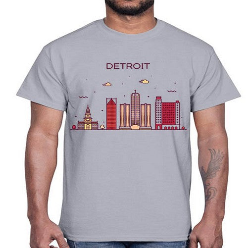 DetroitMI 665#- cities- Cotton Tee