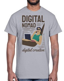 Digital Nomad Digital Creation 22#- internet- Cotton Tee
