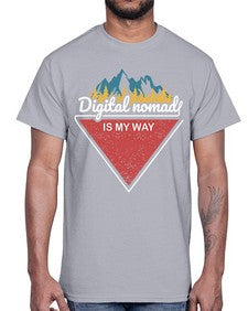 Digital Nomad is My Way 20#- internet- Cotton Tee