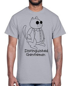 Distinguished Gentleman- cats- Cotton Tee