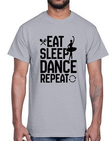 Eat sleep dance repeat 121#- ballet- Cotton Tee