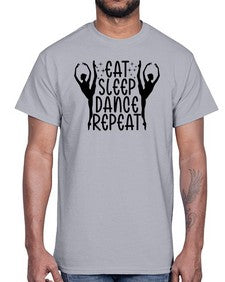 Eat sleep dance repeat 123#- ballet- Cotton Tee