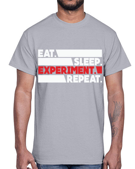 EatSleepExperimentRepeatScientistSkinite Scientist Skinite 274#- general science- Cotton Tee