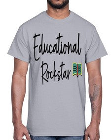 Educational Rockstar 46#- teacher- Cotton Tee
