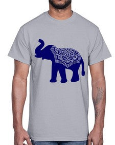 ElephantMandala 414#- mandala- Cotton Tee