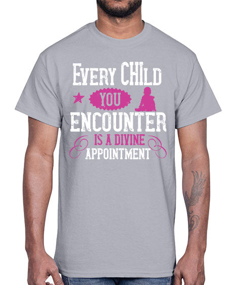 Every child you encounter is a divine appointment Style 77#- kids- Cotton Tee