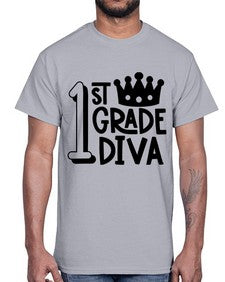 First Grade Diva 127#- first grade- Cotton Tee