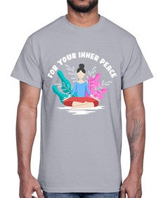 For Your Inner Peace 222#- yoga- Cotton Tee