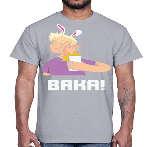Funny Anime Baka Rabbit Slap Anime 228#- anime- Cotton Tee