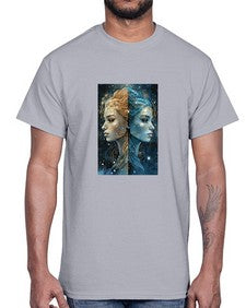 Gemini 56#- gemini- Cotton Tee