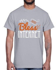 God bless internet 77#- internet- Cotton Tee