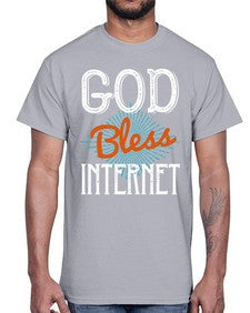 God bless internet 78#- internet- Cotton Tee