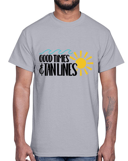 Good Times Tan Lines Style 43#- summer- Cotton Tee